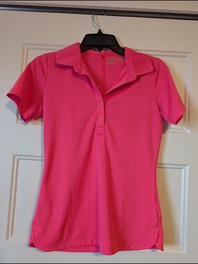 Nike Golf Hot Pink Short-Sleeve Shirt